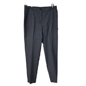 Allyson Daley Women’s Dress Pants Slacks Trousers Size 14 Grey Black Pink Dots